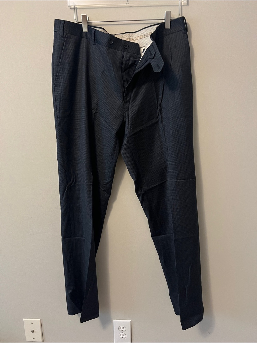 Men's Dark Blue Dress Pants